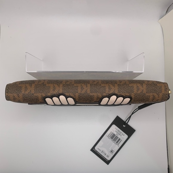 Karl Lagerfeld Paris Maybelle SLG Zip Brown Wallet - Picture 9 of 17